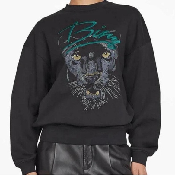 Anine Bing Tops - Anine Bing Panther Kenny Crewneck